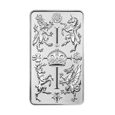 A picture of a Lingot d’argent de 10 oz – Lingot de célébration de la Monnaie royale